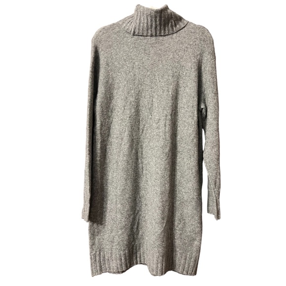 Lou & Grey for Loft NWT Grey Turtleneck Long Sleeve Sweater Dress XS - Picture 3 of 5